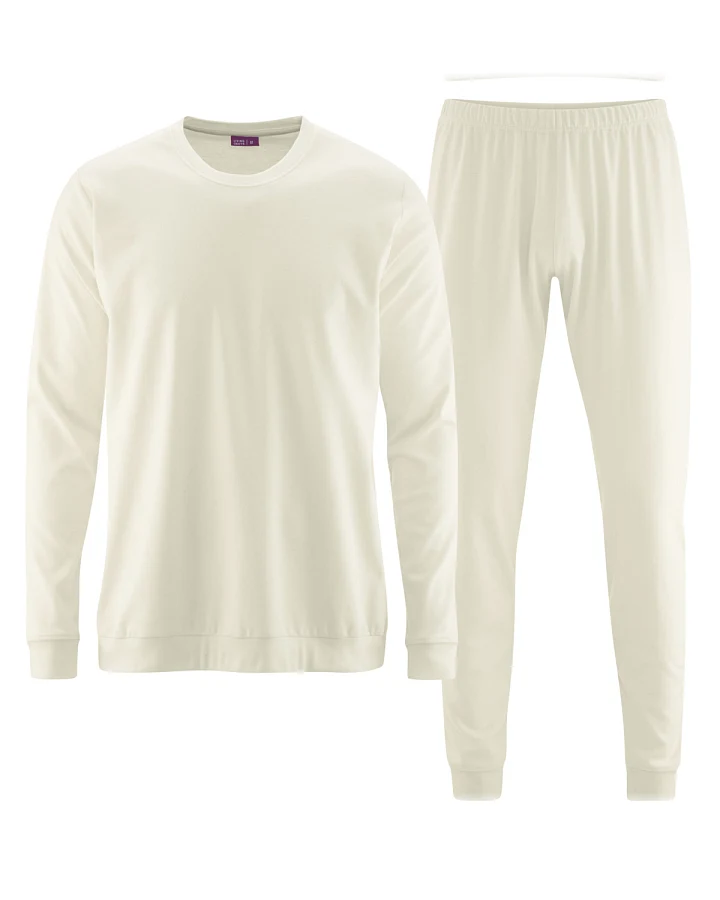 Herren Schlafanzug Beige