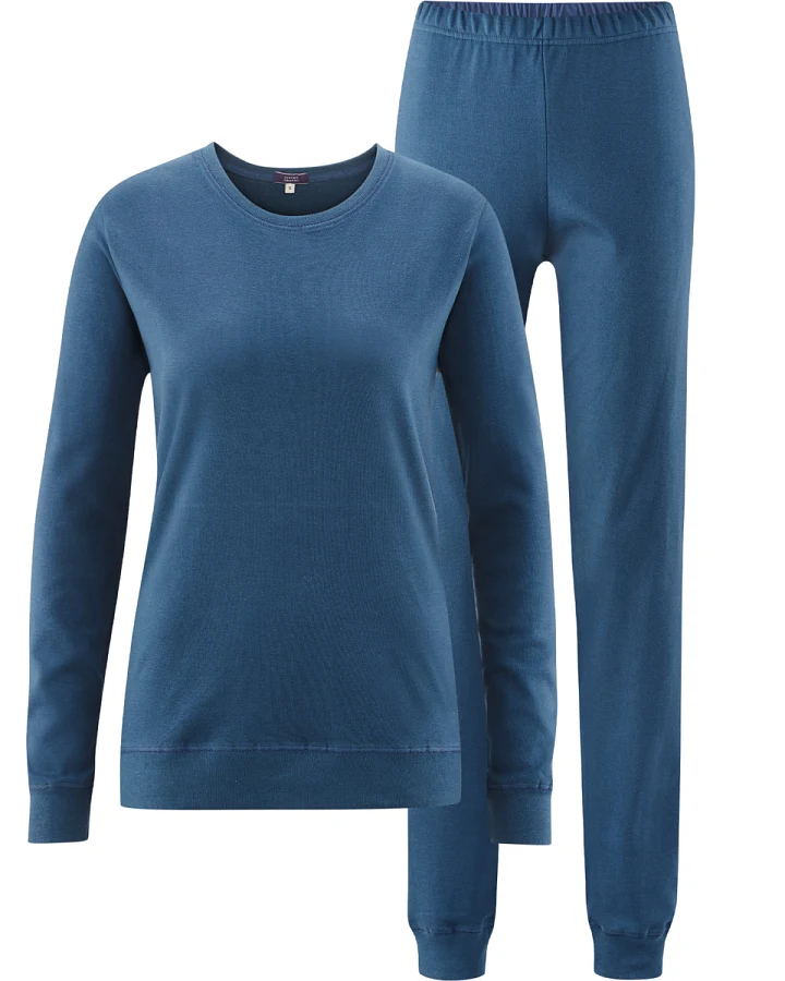 Produktseite: Damen Schlafanzug Blau