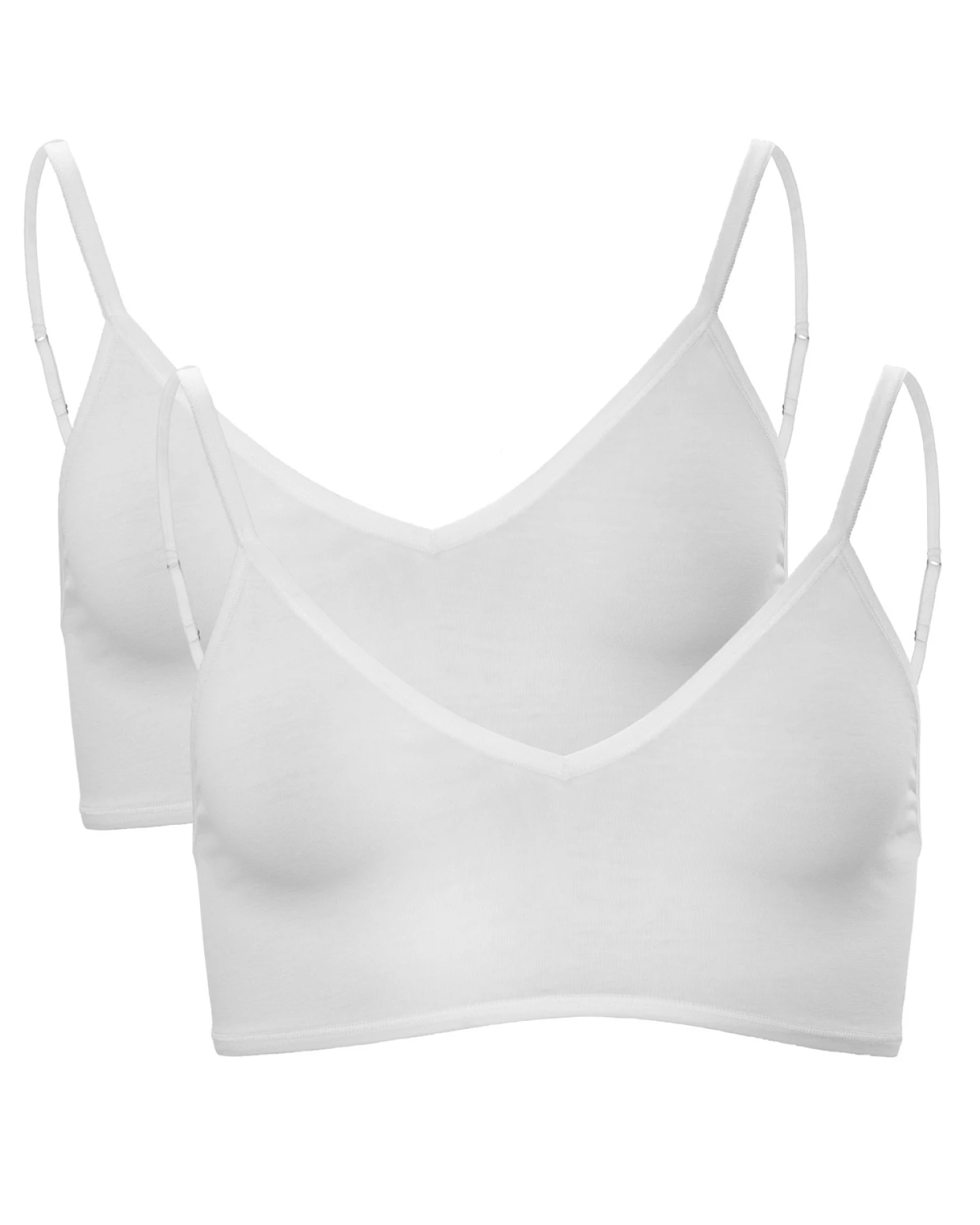 Damen Bustier, 2er-Pack Weiß – Ansicht 2