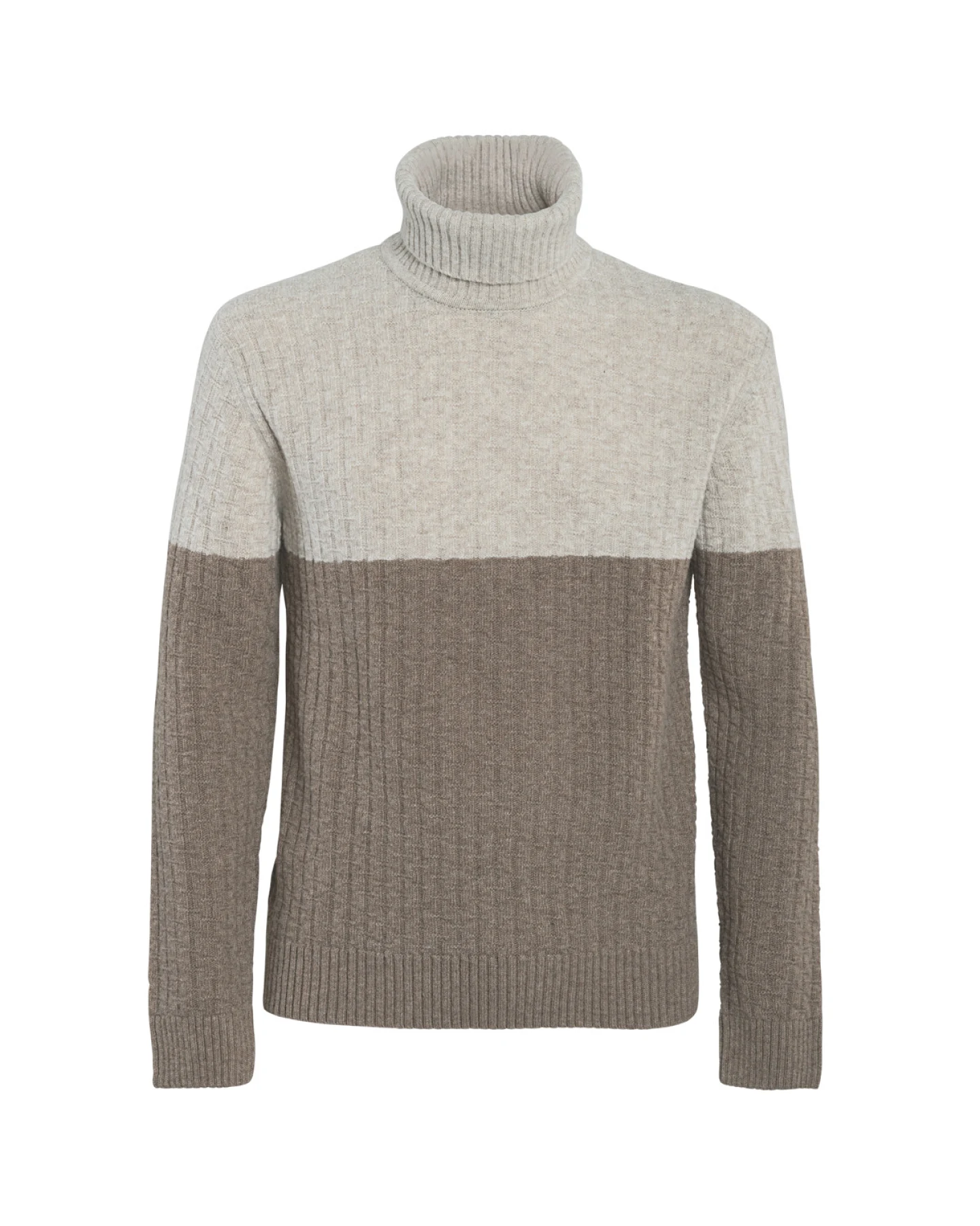 Herren Rollkragenpullover Beige) – Ansicht 2