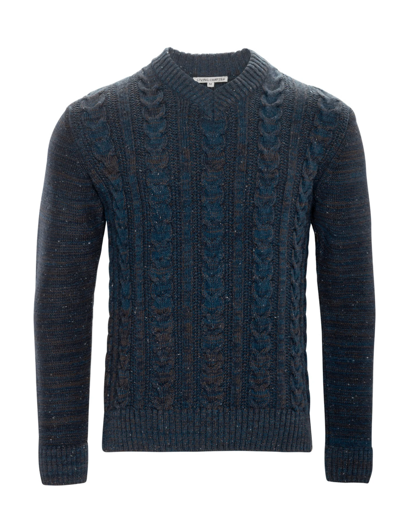 Herren Pullover mit V-Ausschnitt Blau – Ansicht 2