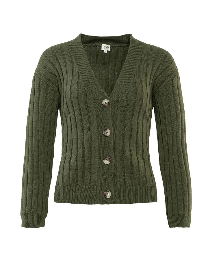 Produktseite: Damen Strickjacke Grün