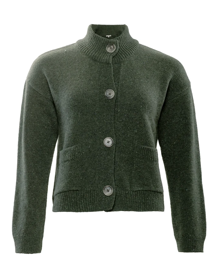 Damen Strickjacke Grün