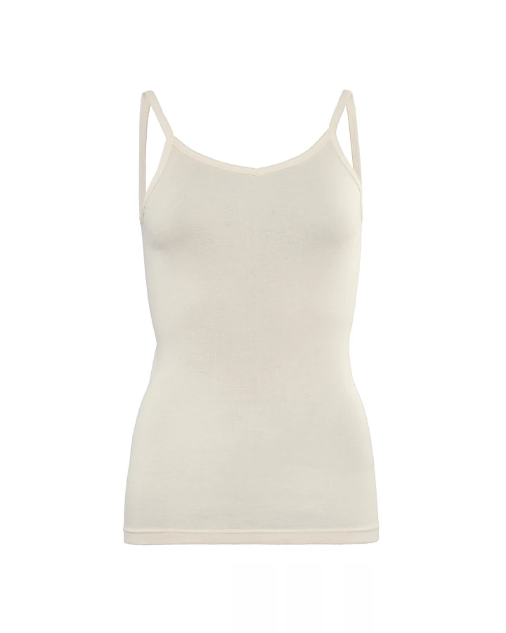 Damen Spaghettiträger-Top Beige