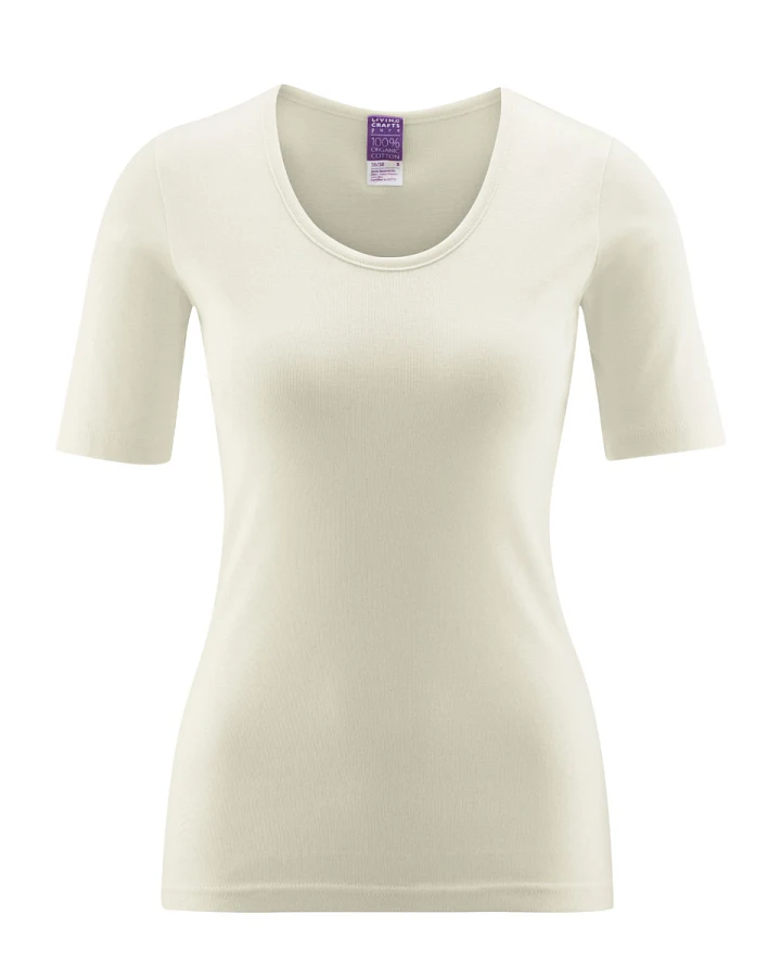 Produktseite: Damen Kurzarm-Shirt Beige