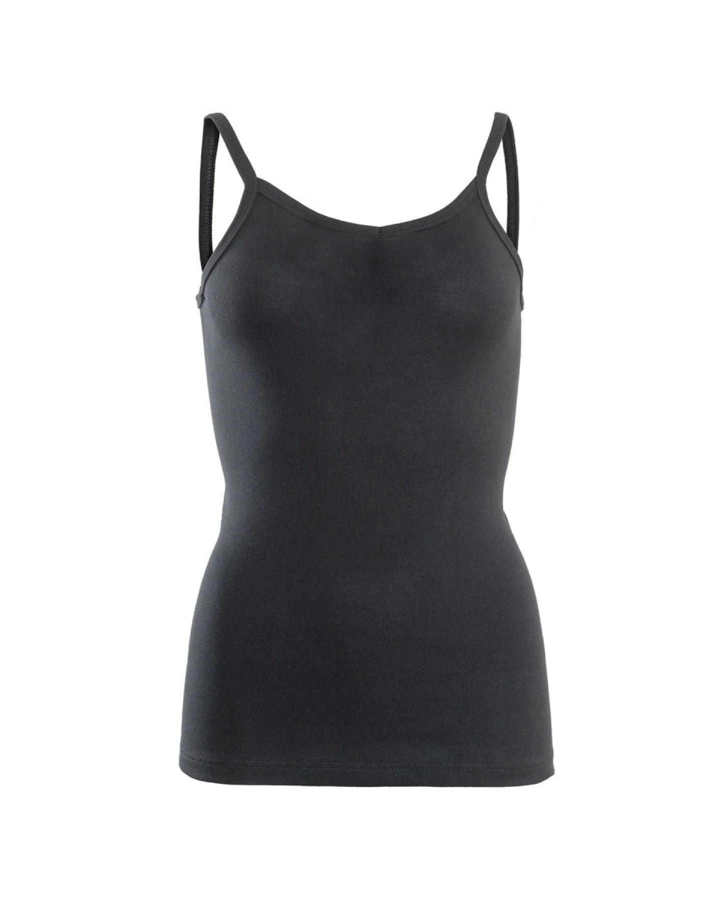 Damen Spaghettiträger-Top Schwarz – Ansicht 2