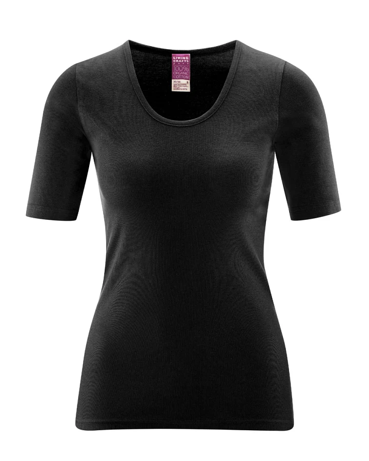 Produktseite: Damen Kurzarm-Shirt Schwarz