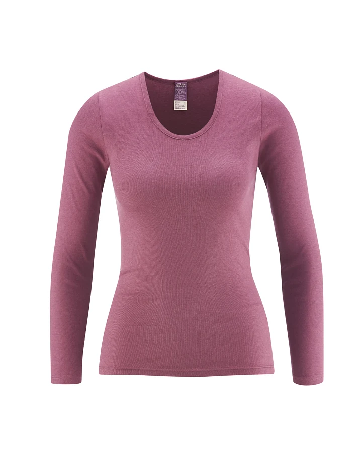 Damen Langarm-Unterhemd Rot