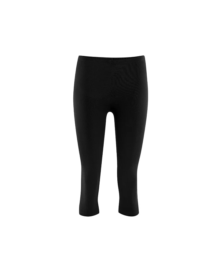 Damen 3/4-Leggings Schwarz