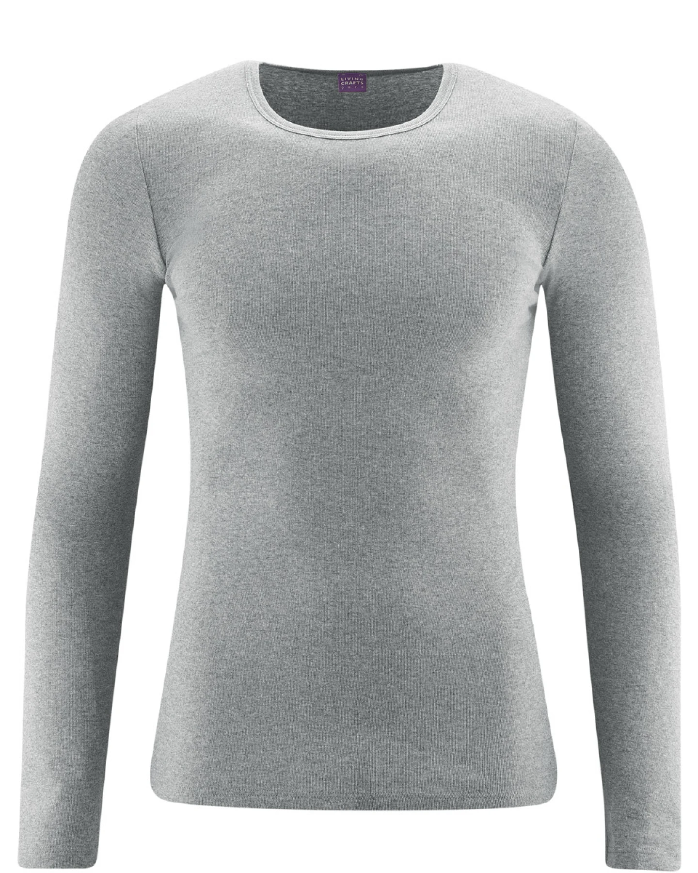 Herren Langarm-Unterhemd Grau – Ansicht 2