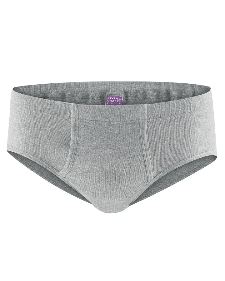 Herren Slip mit Eingriff Grau