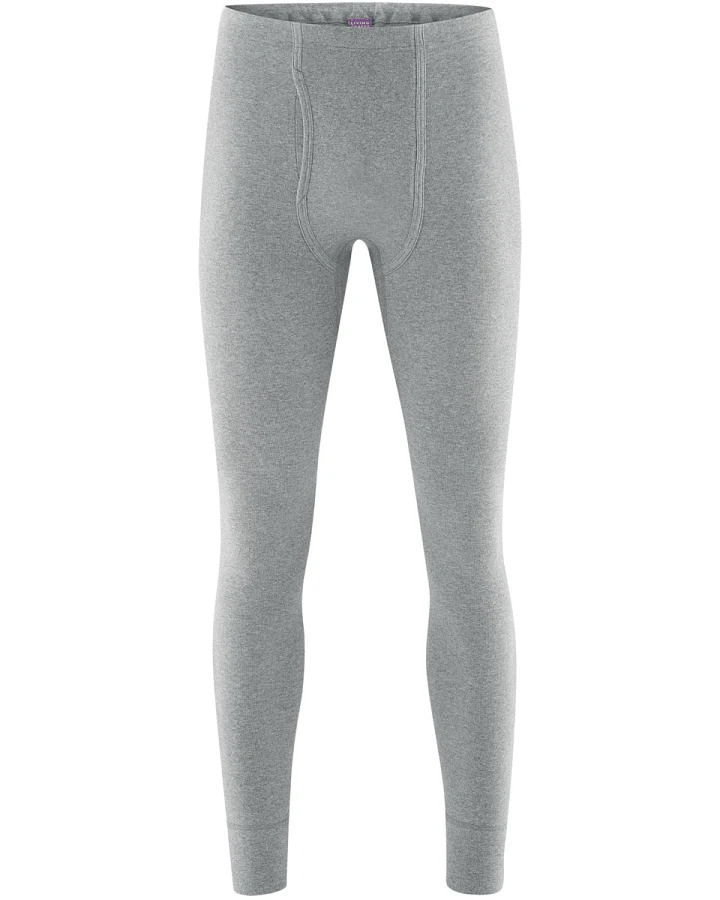 Herren Lange Unterhose Grau