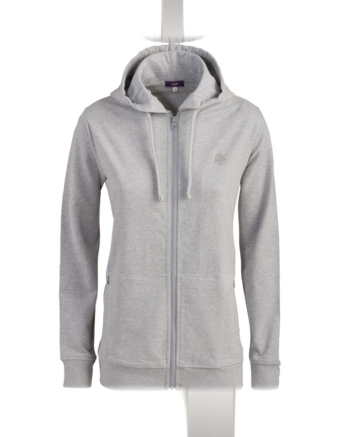 Damen Kapuzenjacke Grau
