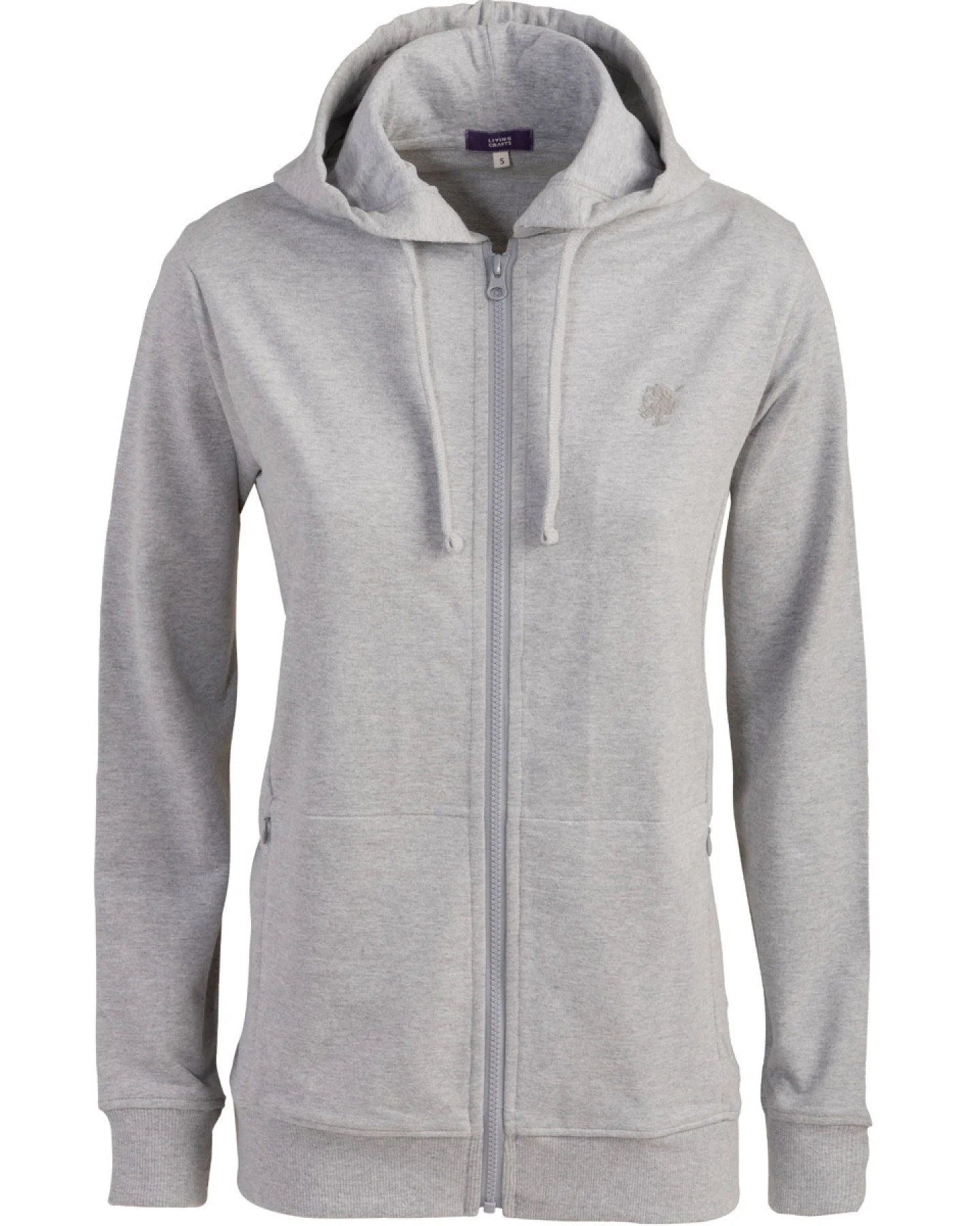 Damen Kapuzenjacke Grau – Ansicht 2