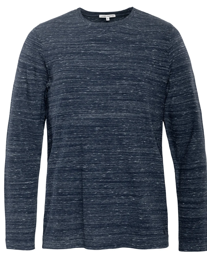 Produktseite: Herren Langarm-Shirt Blau
