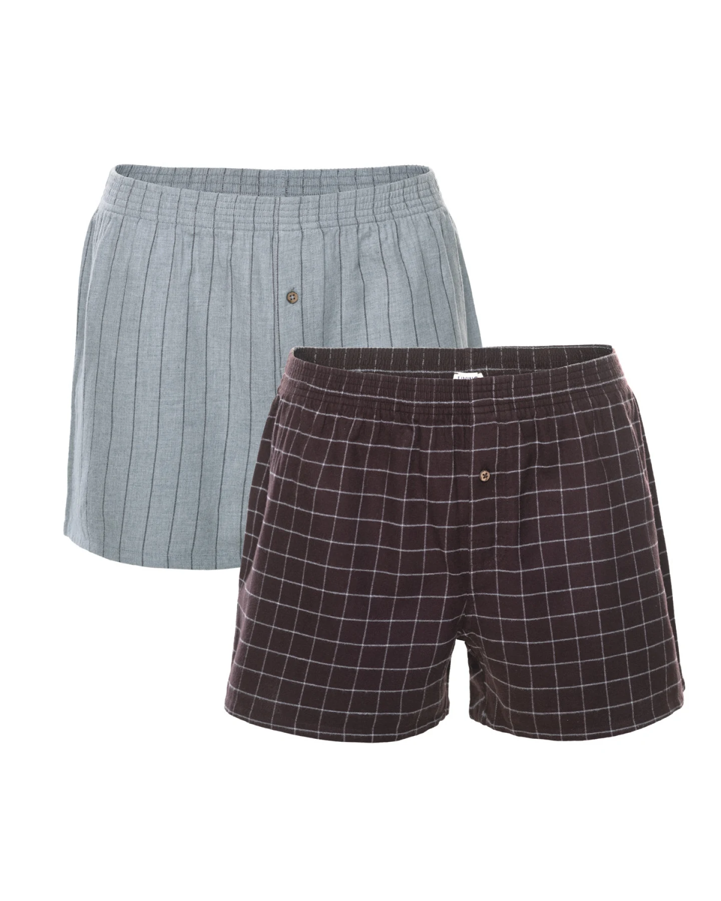 Herren Boxer-Shorts, 2er-Pack Braun – Ansicht 2