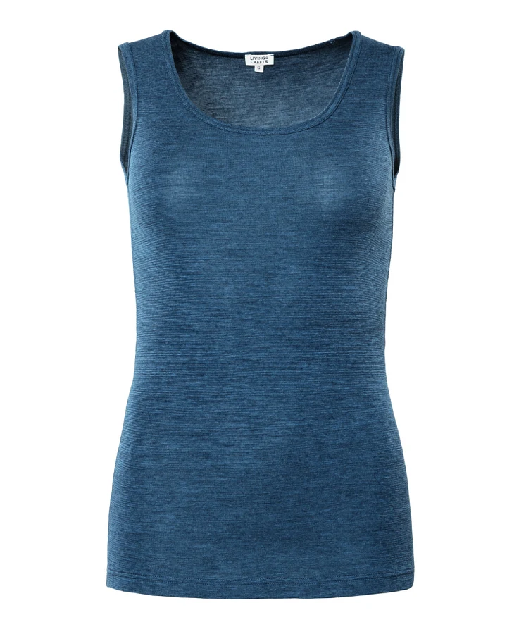Damen Unterhemd Blau