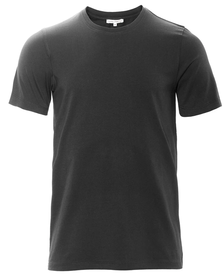 Herren T-Shirt, 2er-Pack Schwarz