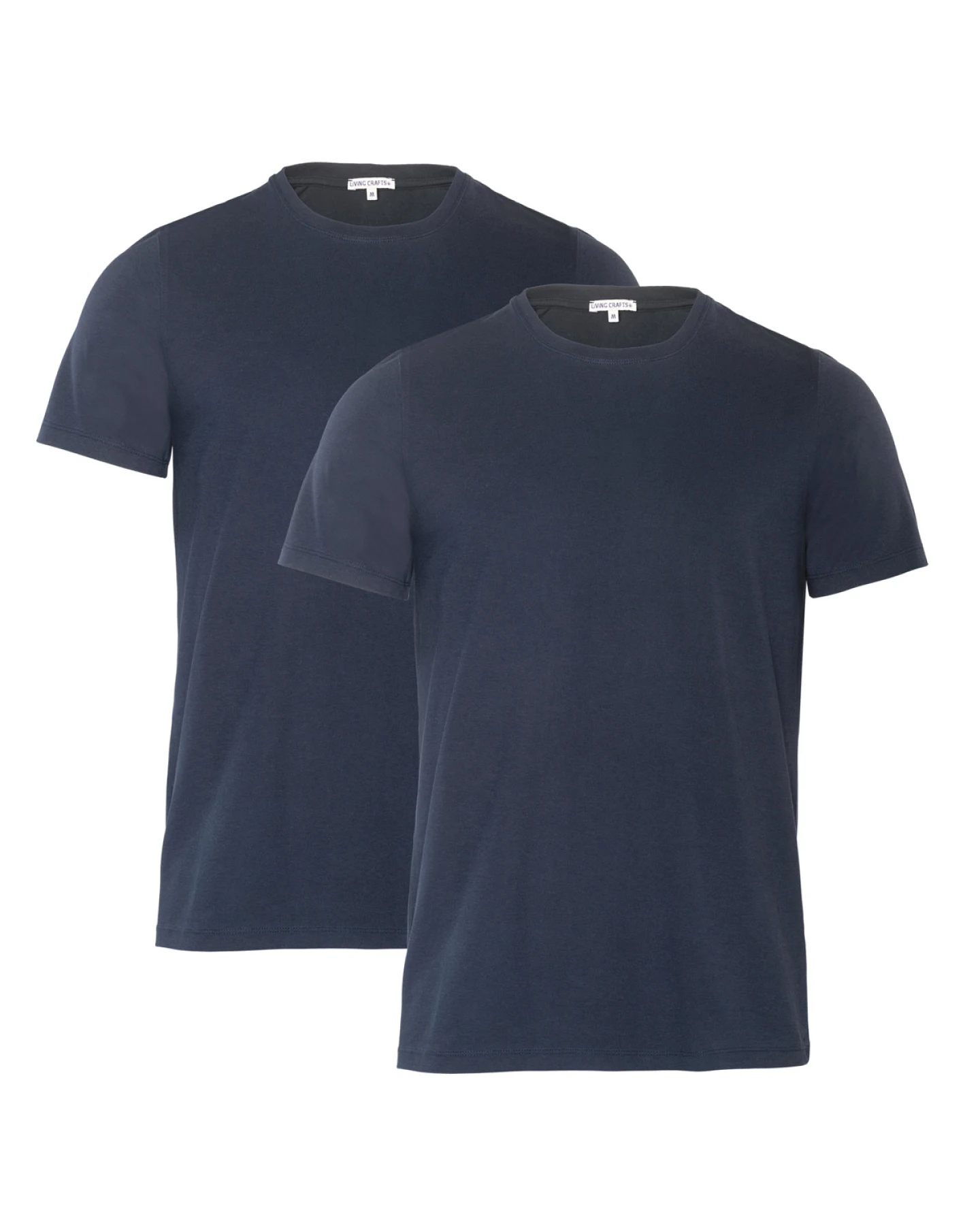Herren T-Shirt, 2er-Pack Blau – Ansicht 2