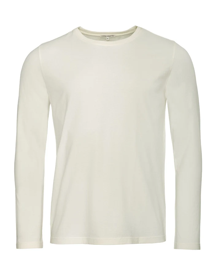 Produktseite: Herren Langarm-Shirt Beige