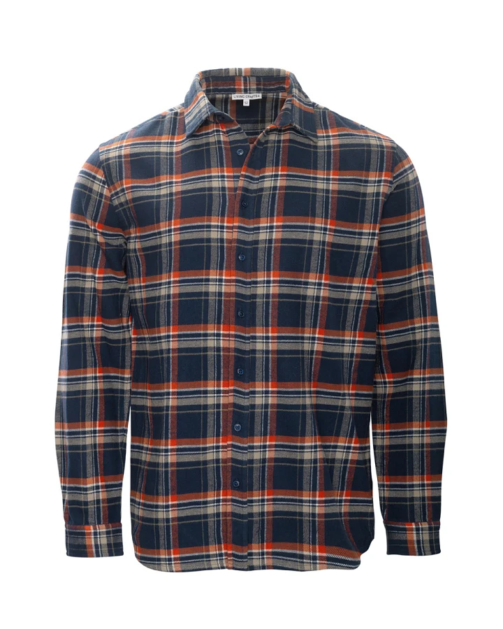Herren Flanellhemd Rot