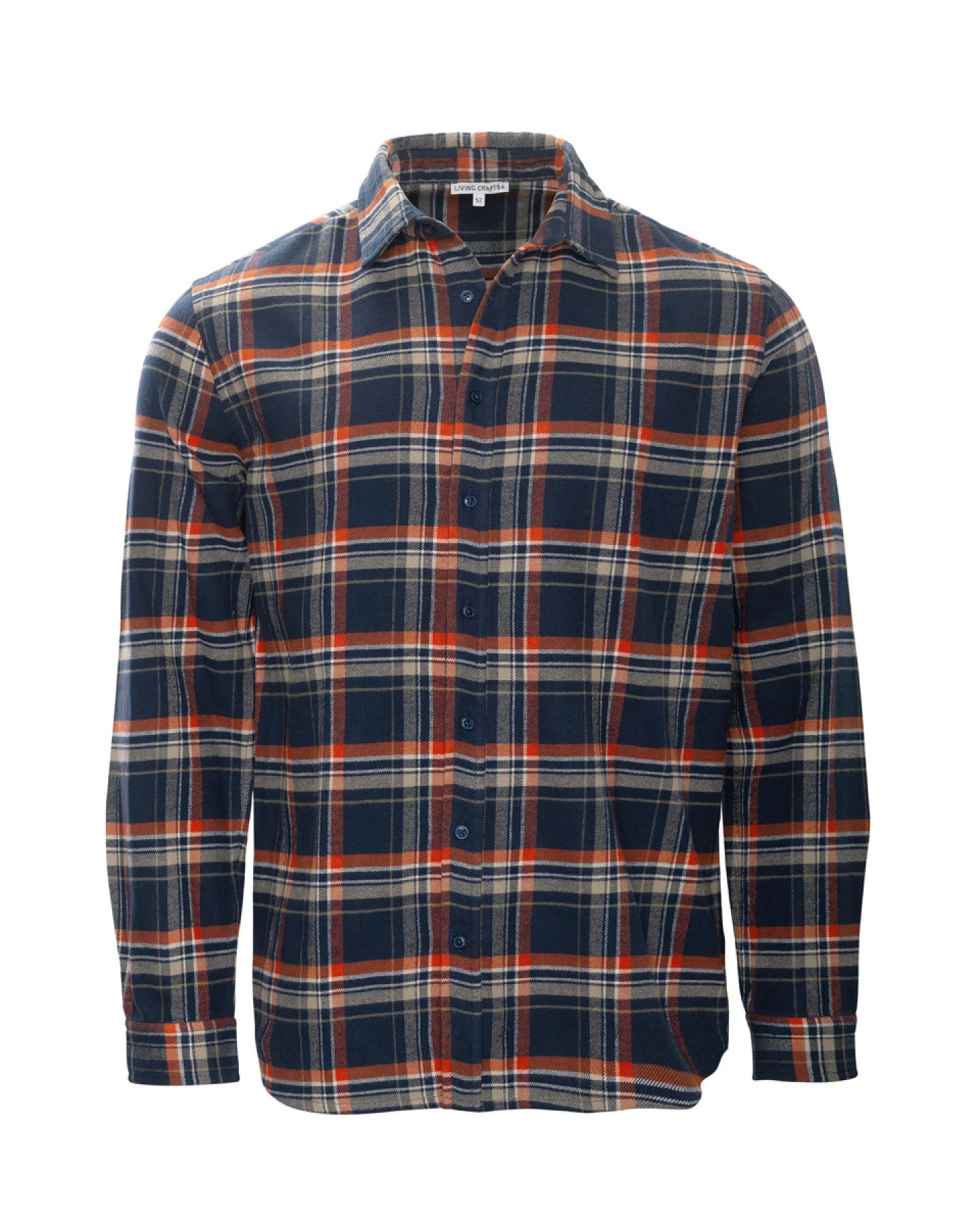 Herren Flanellhemd Rot – Ansicht 2