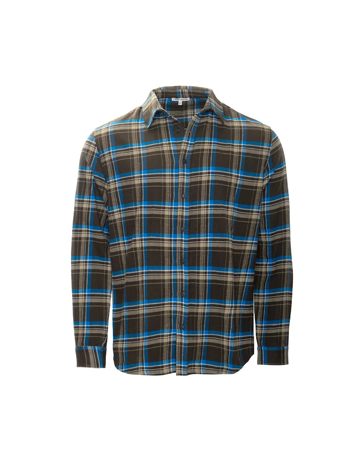 Herren Flanellhemd Blau