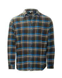 Produktseite: Herren Flanellhemd Blau