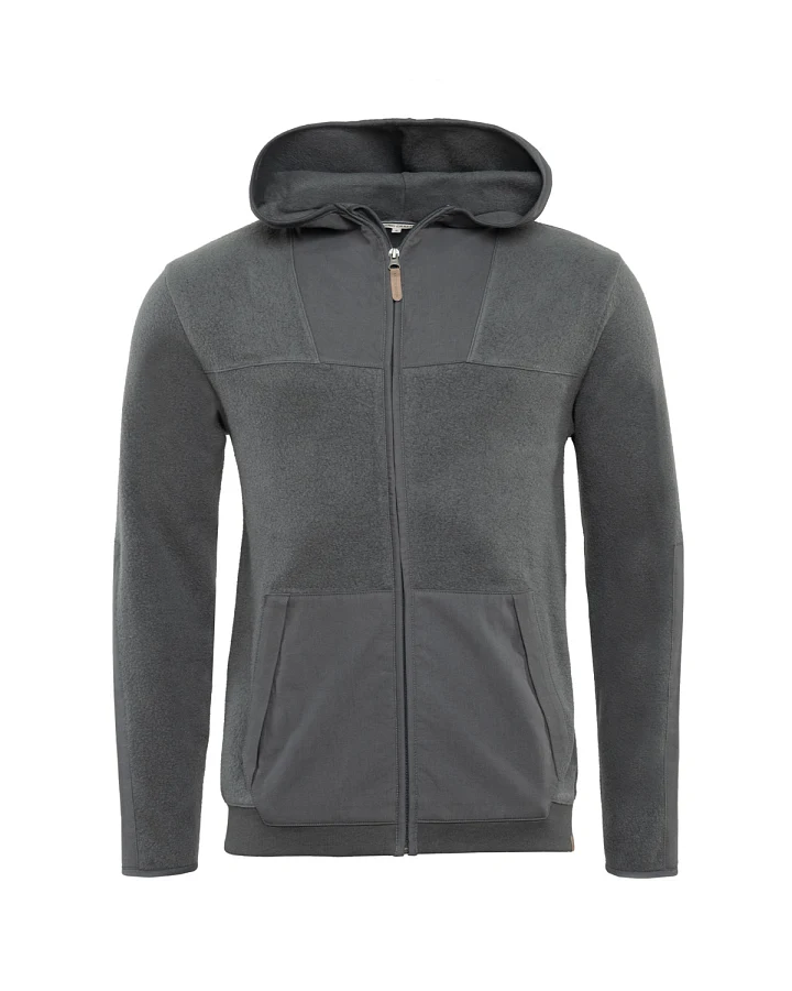 Herren Fleece-Jacke Grau