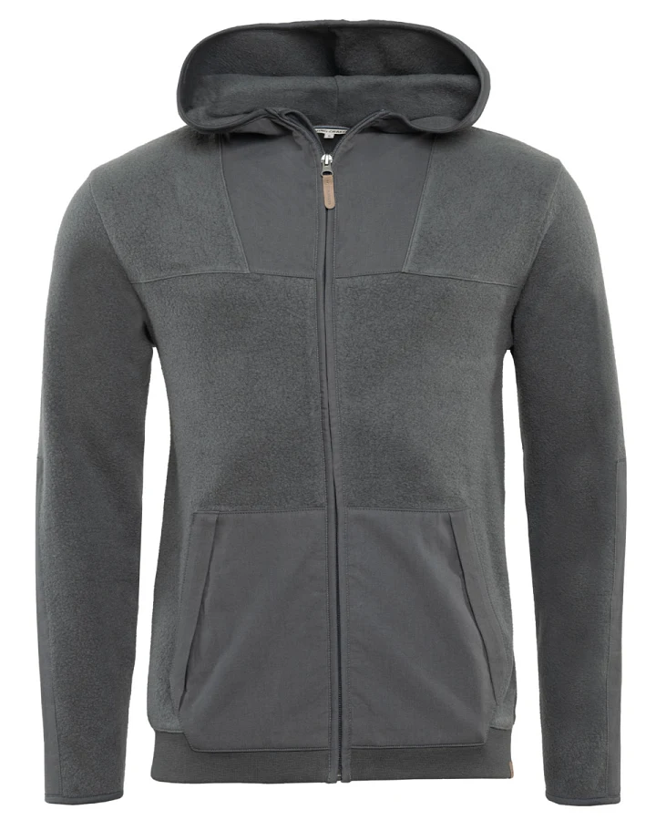 Herren Fleece-Jacke Grau