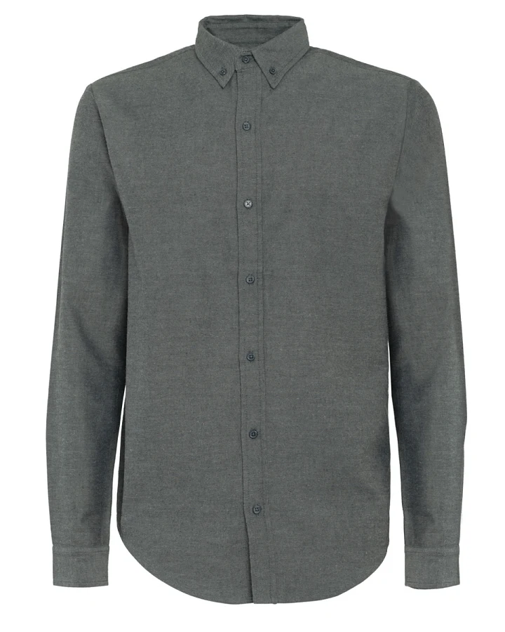 Herren Flanellhemd Grau