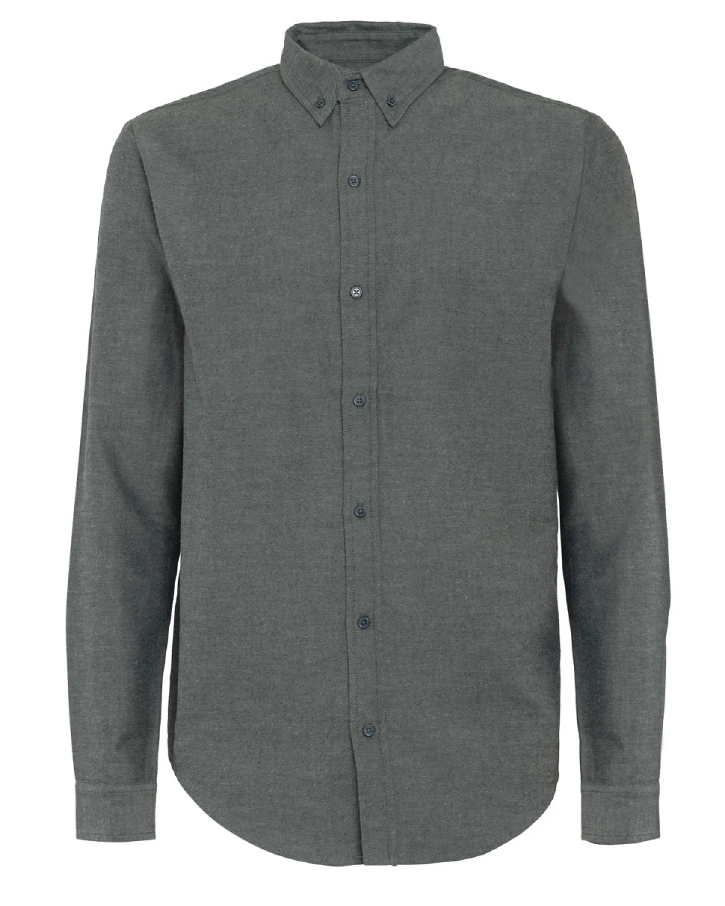 Herren Flanellhemd Grau – Ansicht 2