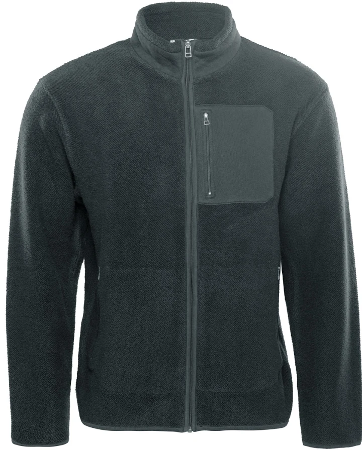 Herren Fleece-Jacke Schwarz
