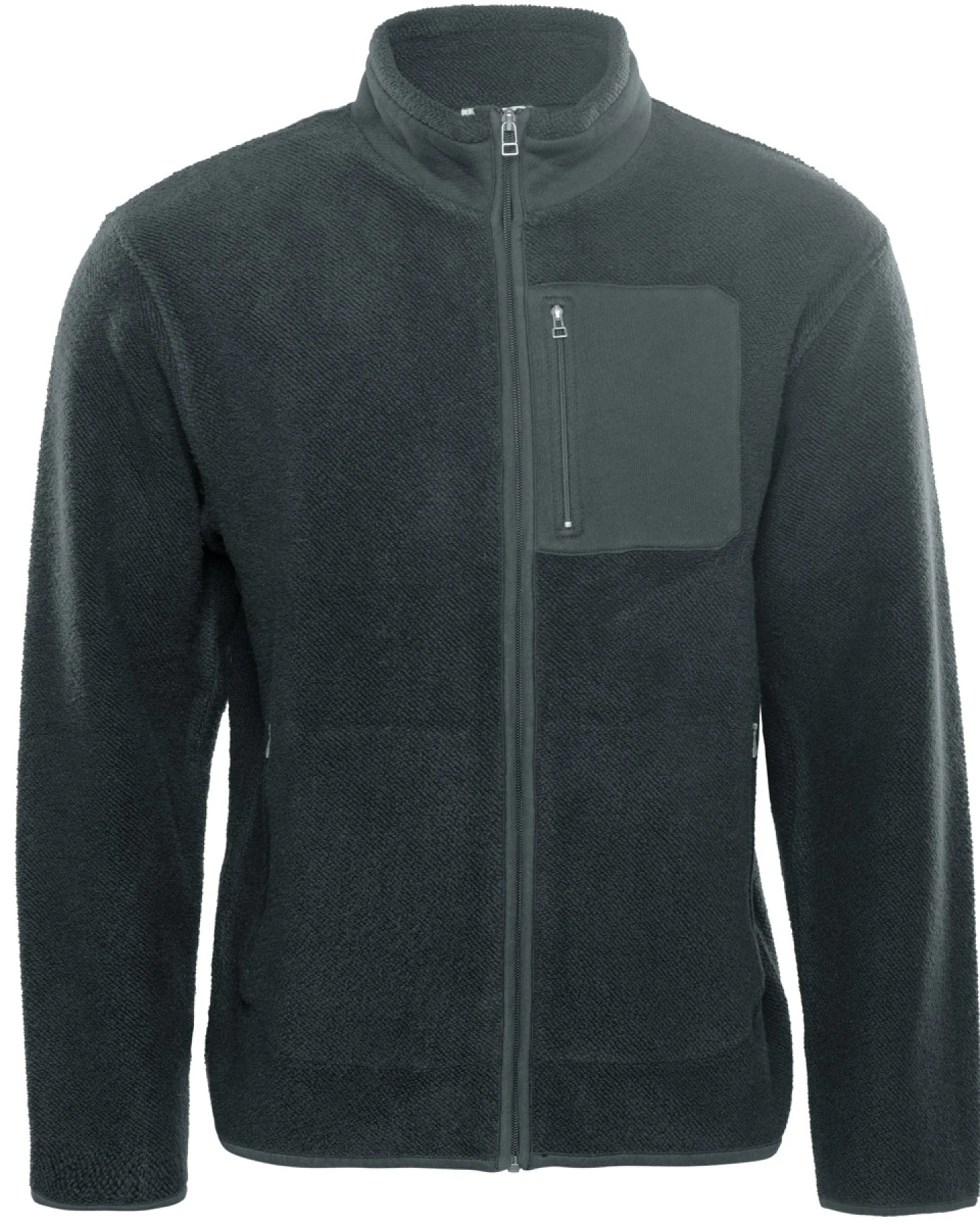 Herren Fleece-Jacke Schwarz – Ansicht 2