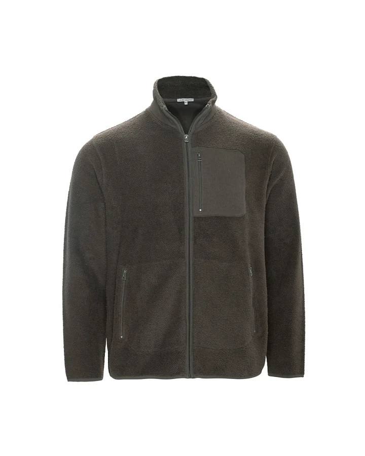 Herren Fleece-Jacke Braun