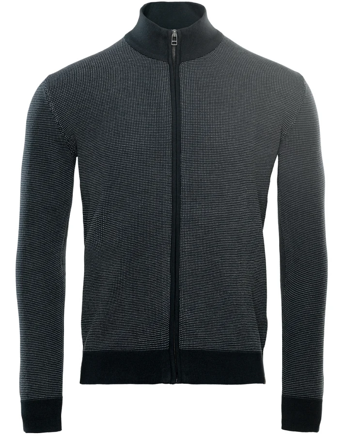 Herren Strickjacke Schwarz
