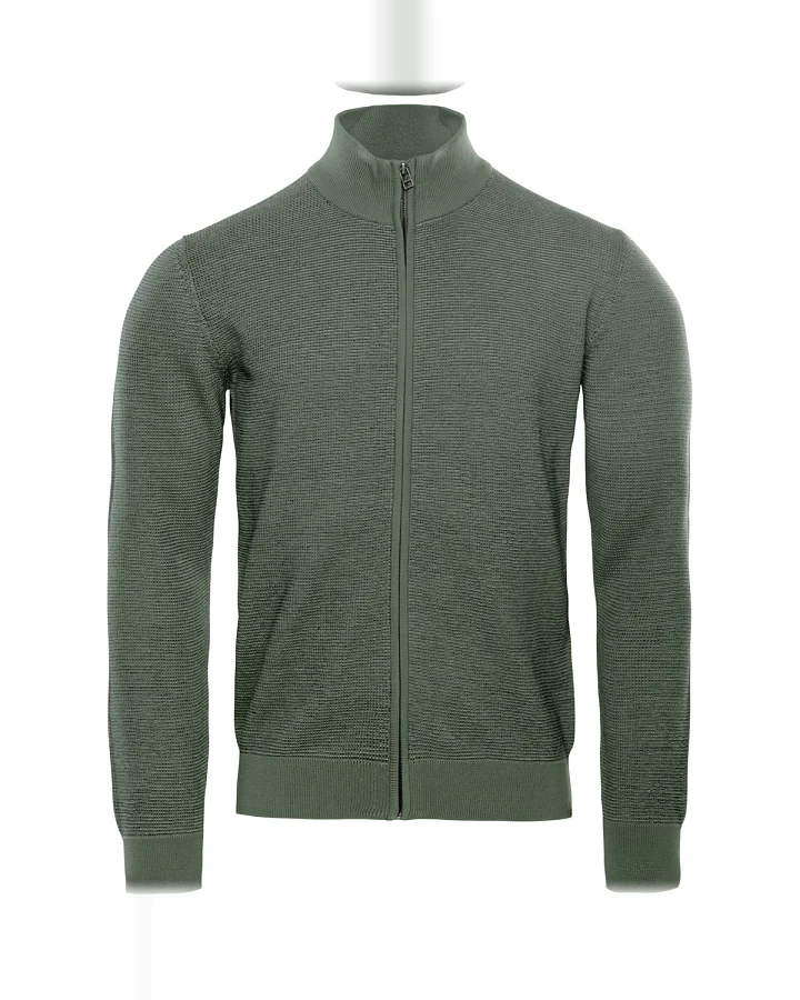 Herren Strickjacke Grün