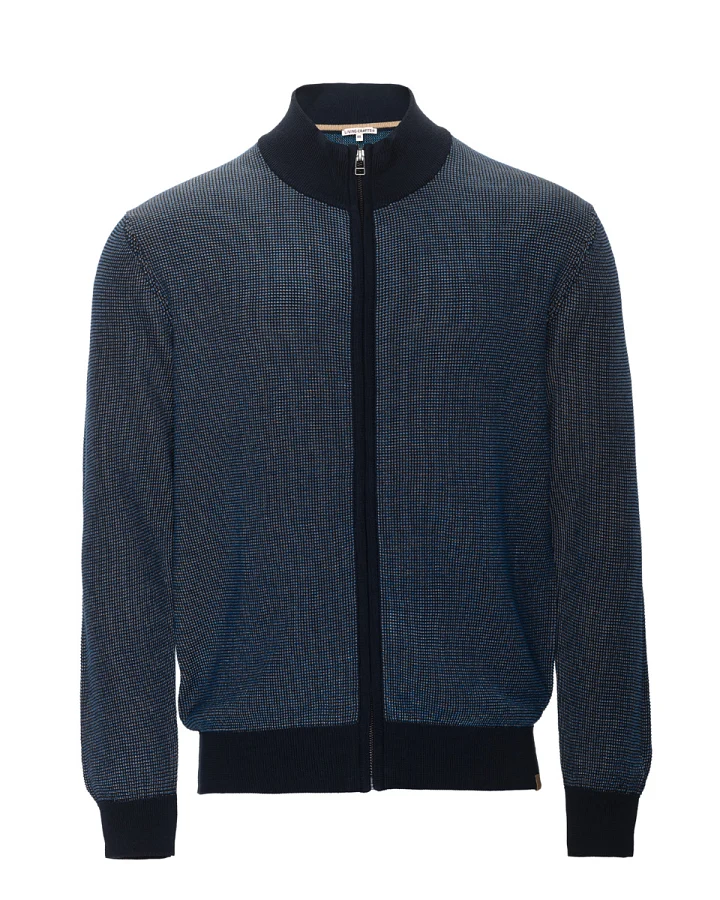 Produktseite: Herren Strickjacke Blau