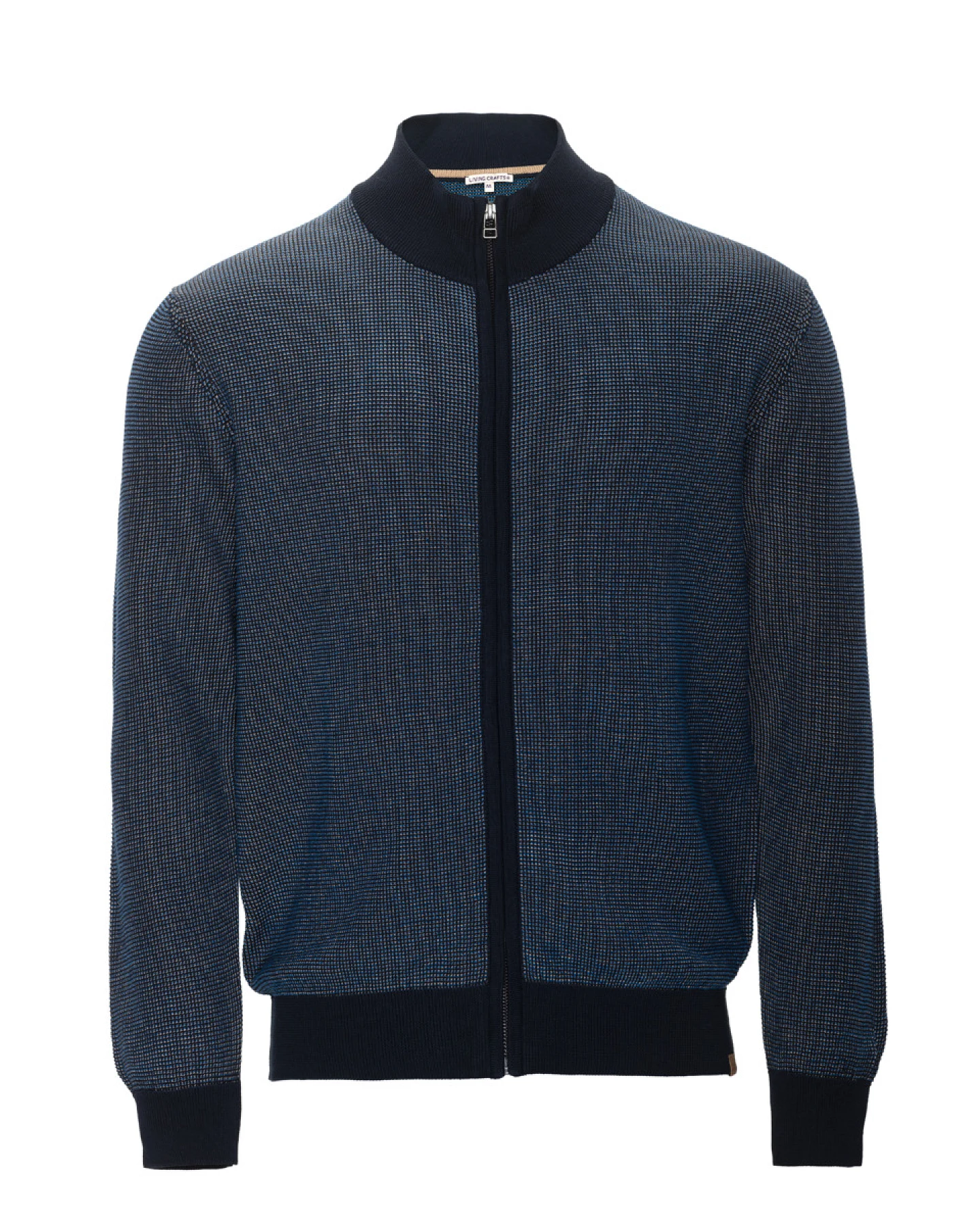 Herren Strickjacke Blau – Ansicht 2