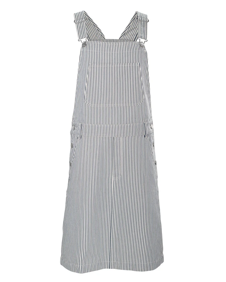 Damen Trägerkleid Gestreift