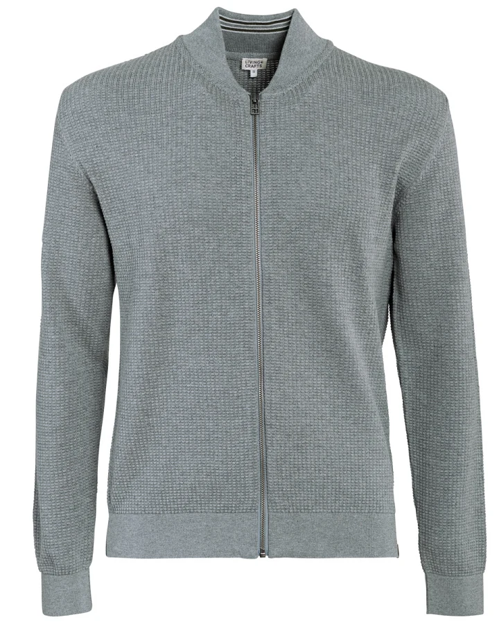 Herren Strickjacke Grau
