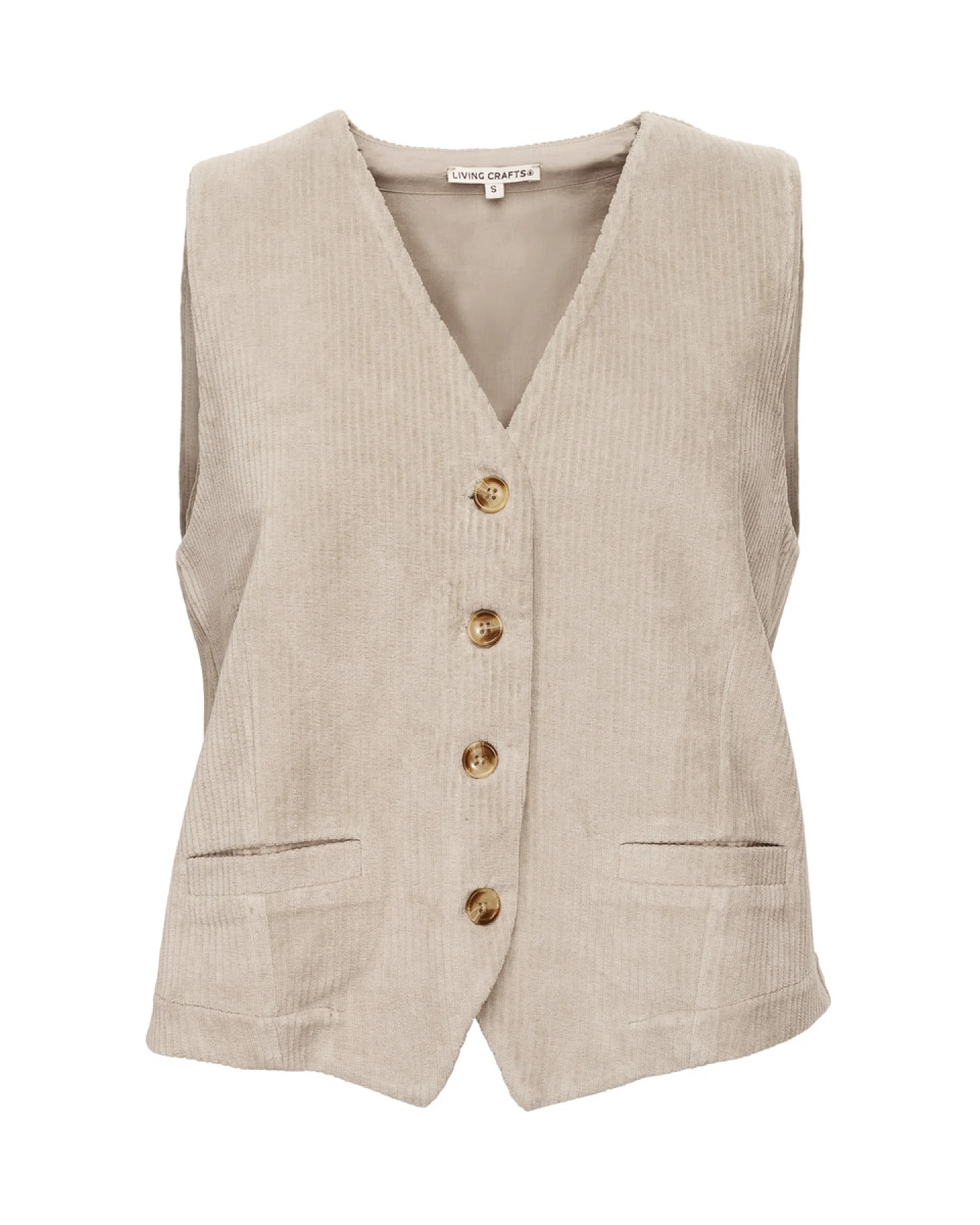 Damen Weste Beige – Ansicht 2