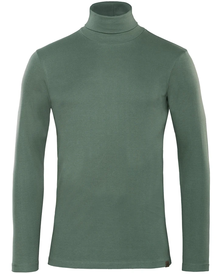 Herren Rollkragen-Shirt Grün