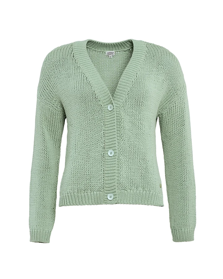 Damen Strickjacke Grün