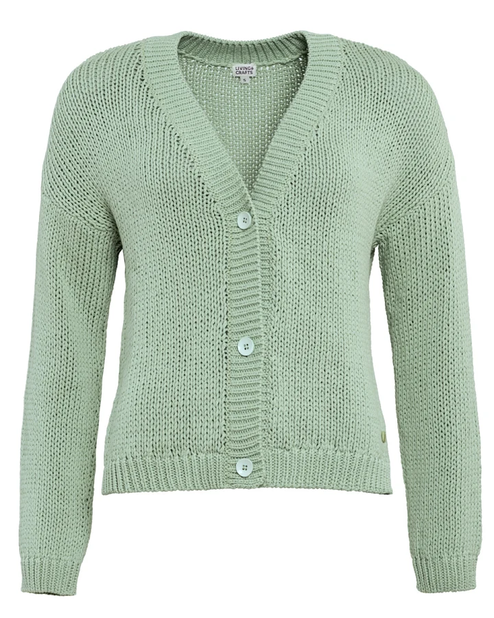 Damen Strickjacke Grün