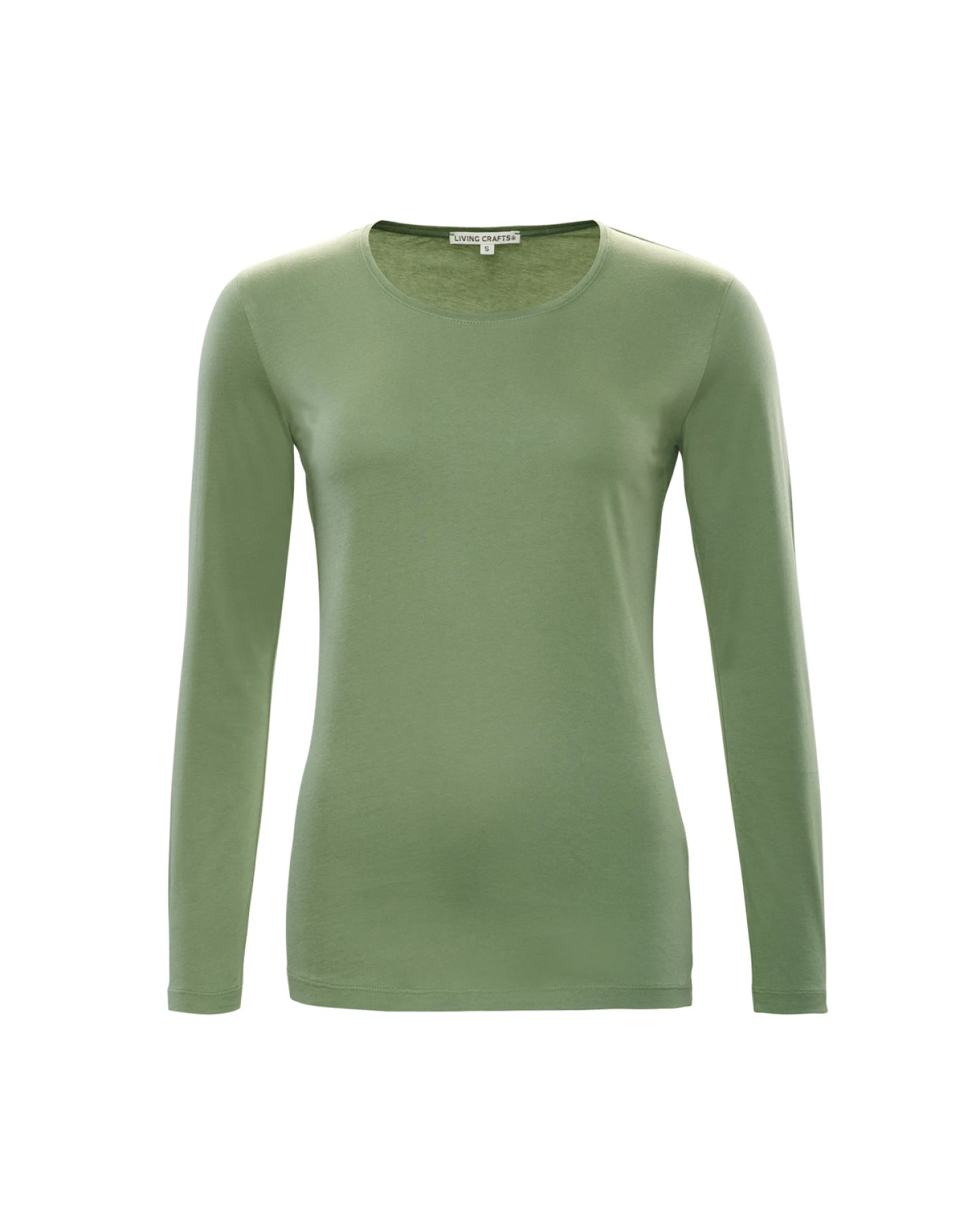 Damen Langarm-Shirt Grün – Ansicht 2