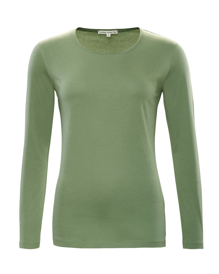 Damen Langarm-Shirt Grün