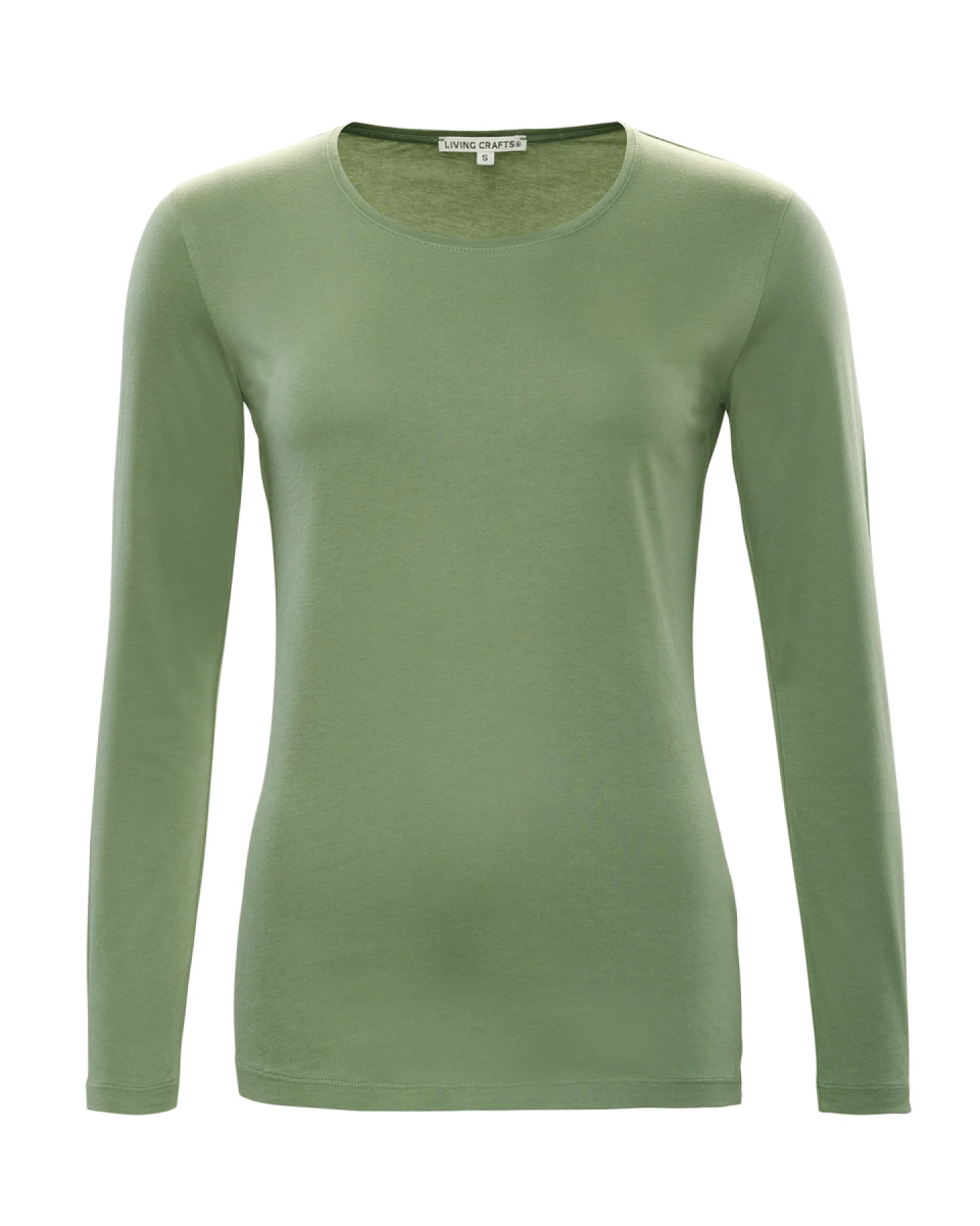 Damen Langarm-Shirt Grün – Ansicht 2
