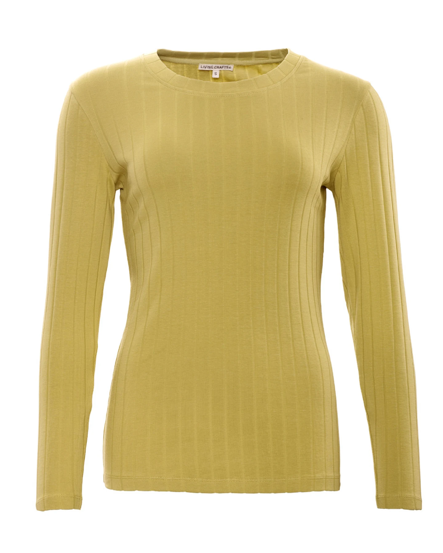 Damen Langarm-Shirt Gelb – Ansicht 2