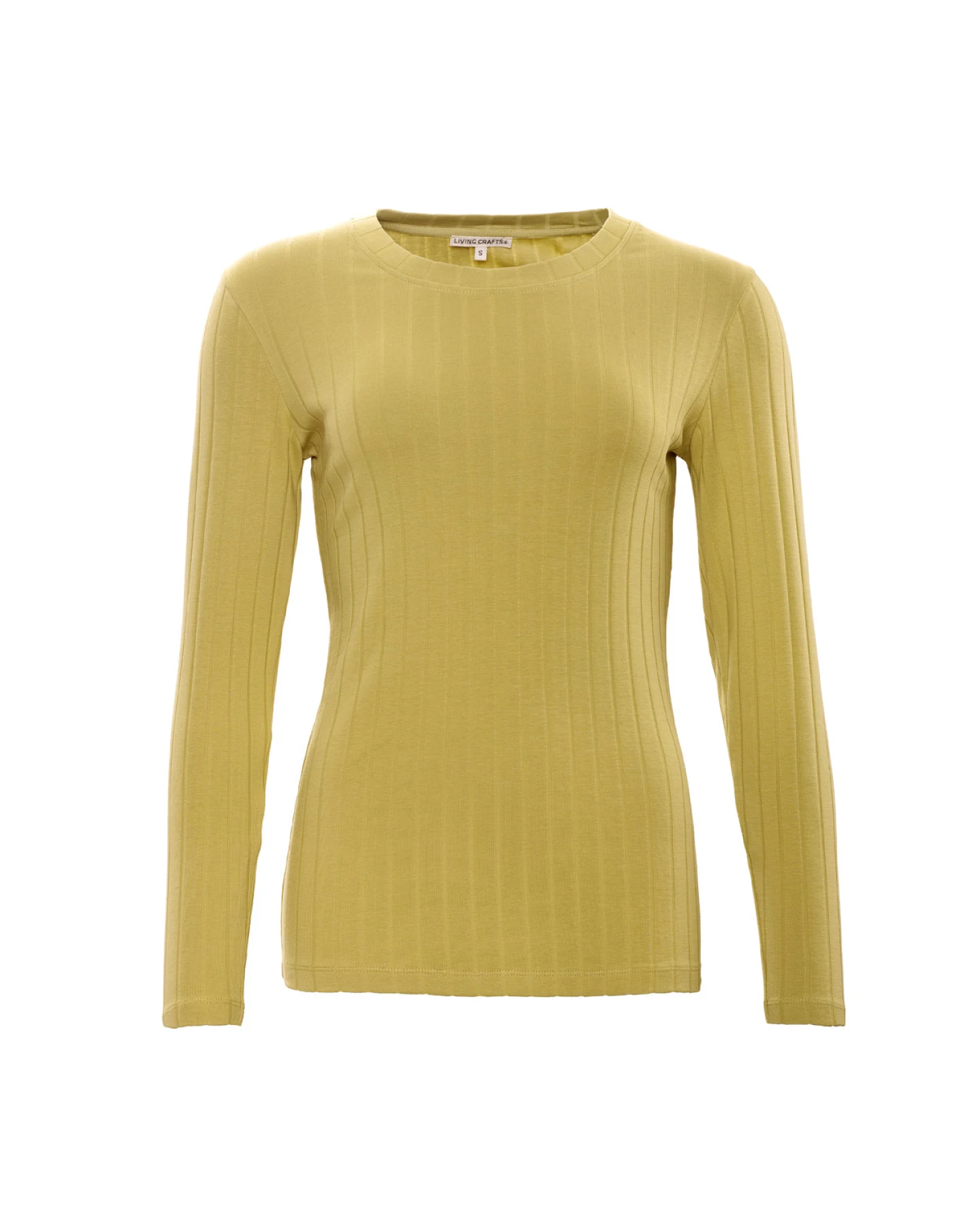 Damen Langarm-Shirt Gelb – Ansicht 2